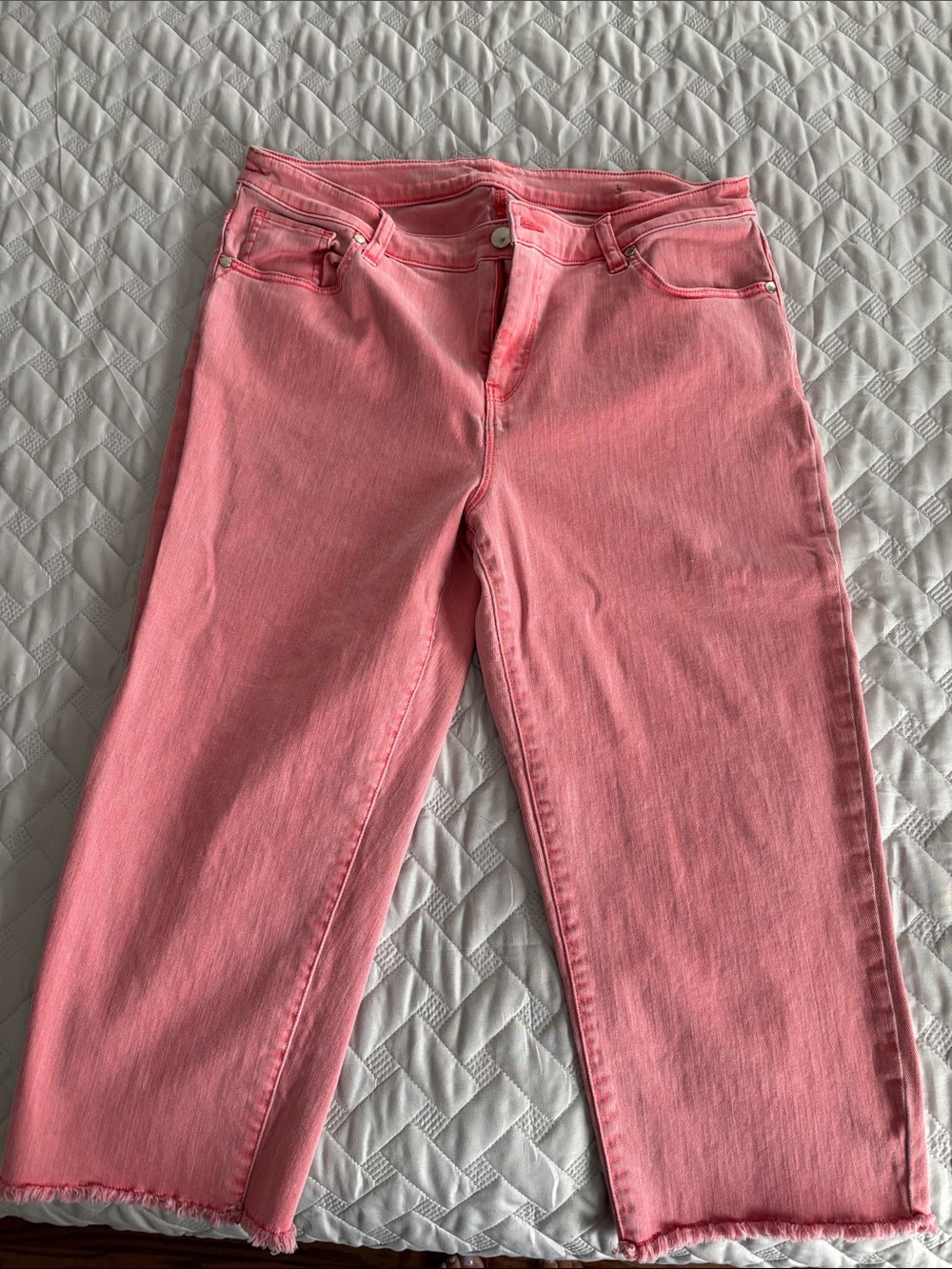 Chico's Coral Pink High-Rise Women’s Jeans